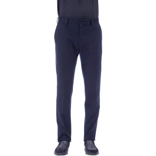 Blaue Hose aus weicher warmer Baumwolle , Herren, Größe: 2XL - Ermenegildo Zegna - Modalova