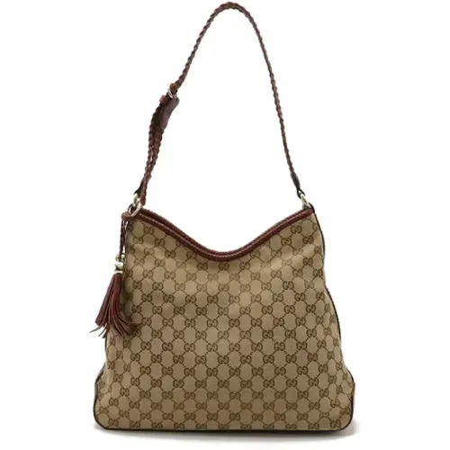 Pre-owned Shoulder Bags, female, , Size: ONE SIZE Pre-owned Canvas shoulder-bags - Gucci Vintage - Modalova