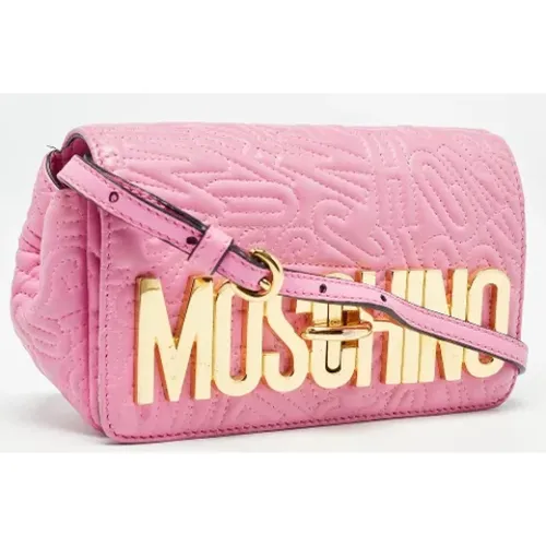 Pre-owned Leather shoulder-bags , female, Sizes: ONE SIZE - Moschino Pre-Owned - Modalova