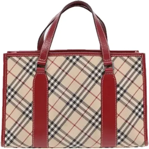 Pre-owned Tote Bags, female, , Size: ONE SIZE Pre-owned Canvas handbags - Burberry Vintage - Modalova