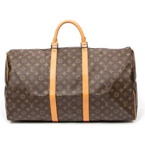 Pre-owned Weekend Bags, female, , Size: ONE SIZE Pre-owned Canvas travel-bags - Louis Vuitton Vintage - Modalova