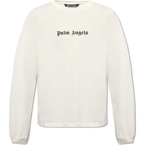 T-Shirt mit Logo Palm Angels - Palm Angels - Modalova