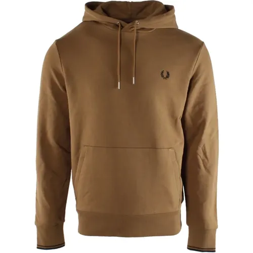 Hoodies, male, , Size: M Cotton Sweater for Men - Fred Perry - Modalova