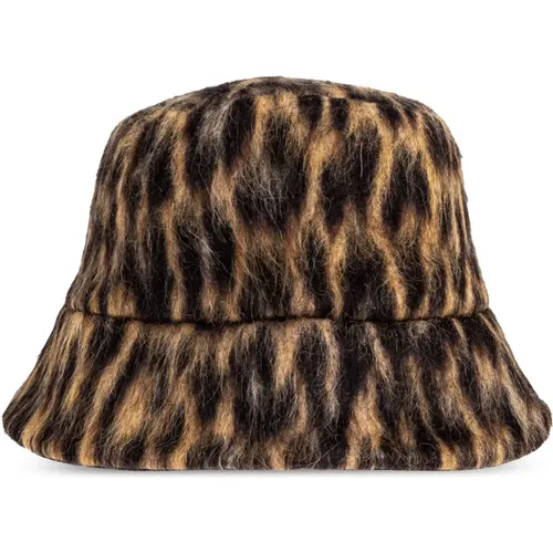 Hats, male, , Size: 56 CM Leopard Print Reversible Bucket Hat - Lanvin - Modalova
