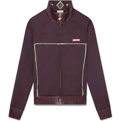 Light Jackets, male, , Size: L Tricot Track Jacket - Casablanca - Modalova