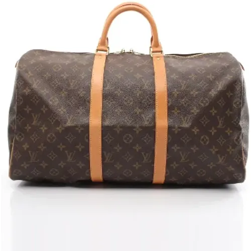 Pre-owned Weekend Bags, female, , Size: ONE SIZE Pre-owned Canvas travel-bags - Louis Vuitton Vintage - Modalova