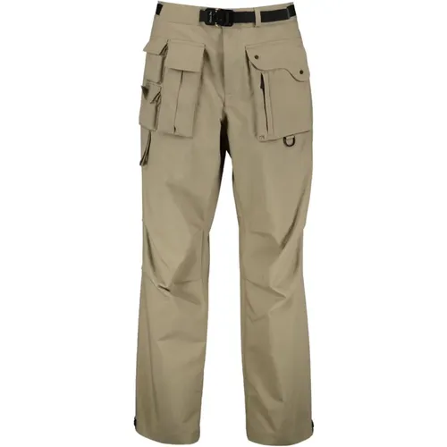 Straight Trousers, male, , Size: M Cargo Pants with Multiple Zippered Pockets - Dior - Modalova