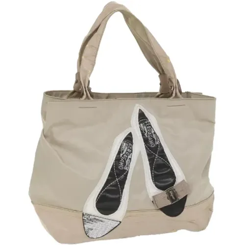 Pre-owned Tote Bags, female, , Size: ONE SIZE Pre-owned Nylon shoulder-bags - Salvatore Ferragamo Pre-owned - Modalova