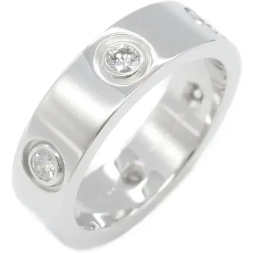 Pre-owned Jewellery, female, , Size: ONE SIZE Pre-owned White Gold rings - Cartier Vintage - Modalova