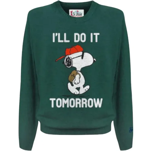 Snoopy Christmas Edition Jacquard Sweater , male, Sizes: M, S - MC2 Saint Barth - Modalova