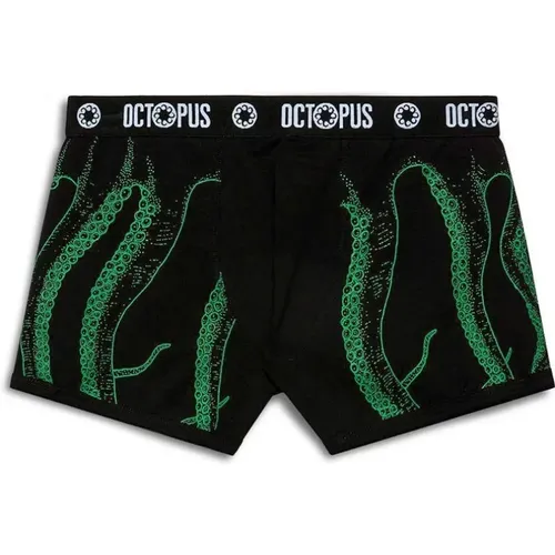 Grüne Boxershorts mit Kontur , Herren, Größe: S - Octopus - Modalova