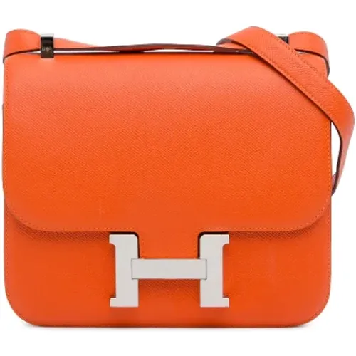 Pre-owned Cross Body Bags, female, , Size: ONE SIZE Pre-owned Leather shoulder-bags - Hermès Vintage - Modalova