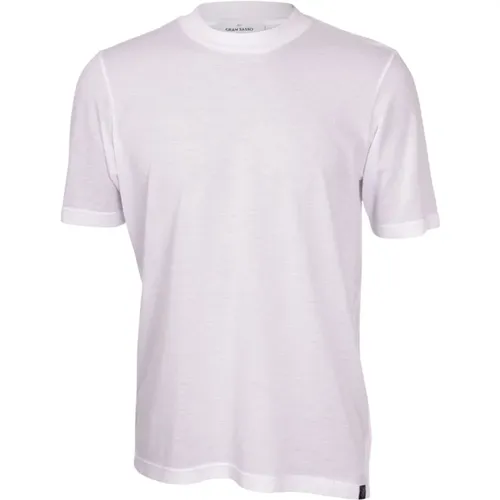Weiße T-Shirts und Polos , Herren, Größe: 3XL - Gran Sasso - Modalova