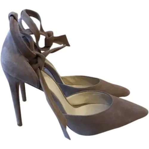 Pre-owned Pumps, female, , Size: 9 1/2 US Pre-owned Suede heels - Alexandre Birman Pre-owned - Modalova