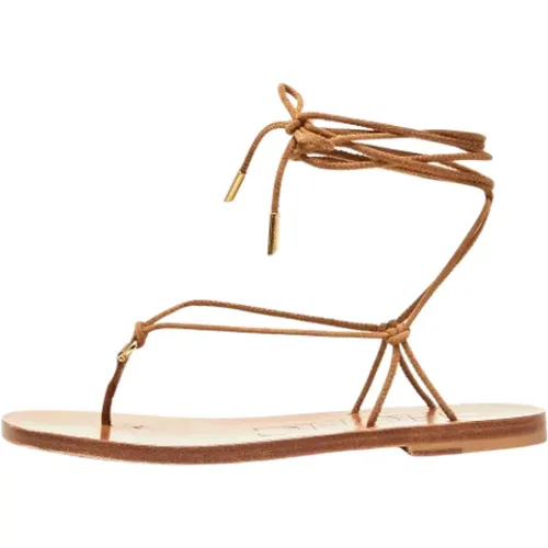 Pre-owned Sandals, female, , Size: 8 US Pre-owned Suede sandals - Carolina Herrera Pre-owned - Modalova