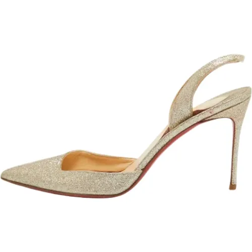 Pre-owned Pumps, female, , Size: 9 1/2 US Pre-owned Fabric heels - Christian Louboutin Pre-owned - Modalova