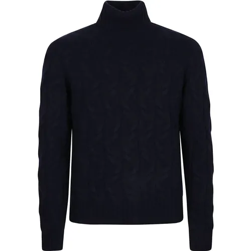 Braided Turtleneck Sweater , male, Sizes: XL, M, L - Drumohr - Modalova