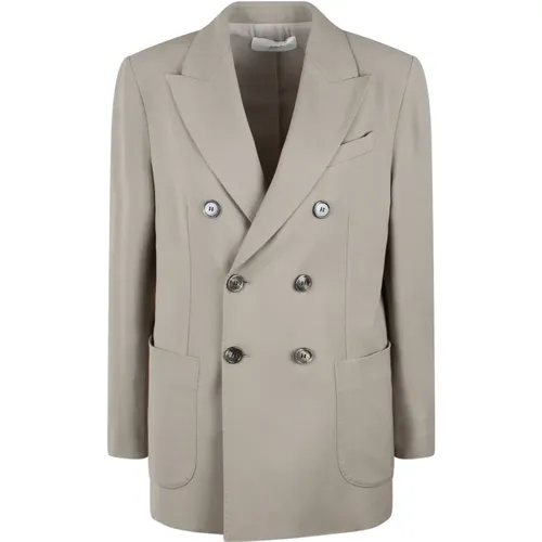 Blazers, female, , Size: S Double Breasted Blazer - Ami Paris - Modalova