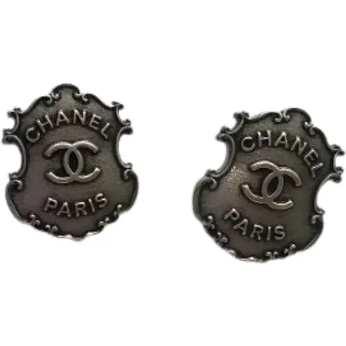 Pre-owned Jewellery, female, , Size: ONE SIZE Pre-owned Metal earrings - Chanel Vintage - Modalova