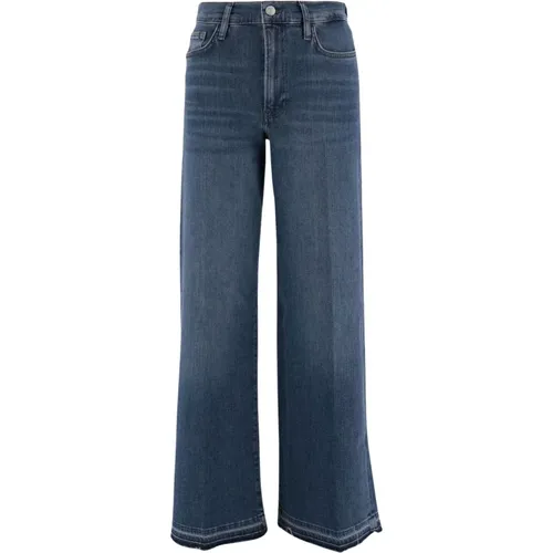 Weite Bein Denim Jeans , Damen, Größe: W27 - Frame - Modalova