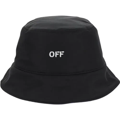 Off Stamp Reversible Bucket Hat , male, Sizes: M, L - Off White - Modalova
