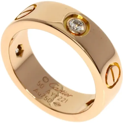 Pre-owned Jewellery, female, , Size: ONE SIZE Pre-owned Rose Gold rings - Cartier Vintage - Modalova