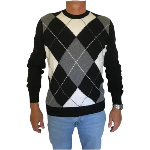 Kontrast Diamond Crewneck Sweaters - Gran Sasso - Modalova