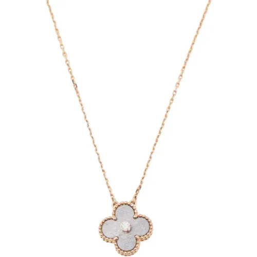 Pre-owned Jewellery, female, , Size: ONE SIZE Pre-owned Rose Gold necklaces - Van Cleef & Arpels Pre-owned - Modalova