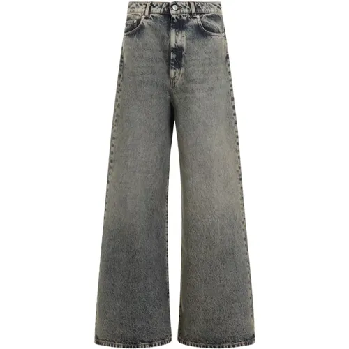 Beige Cotton Jeans Low-Rise Design , female, Sizes: W26 - SPORTMAX - Modalova