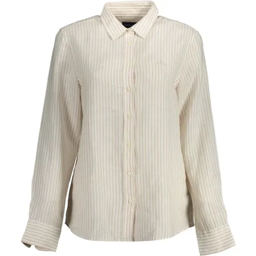 Ele Shirt with Italian Collar , female, Sizes: S, M, L - Gant - Modalova