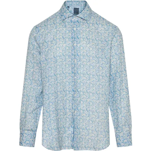Linen floral shirt , male, Sizes: 2XL - Barba - Modalova