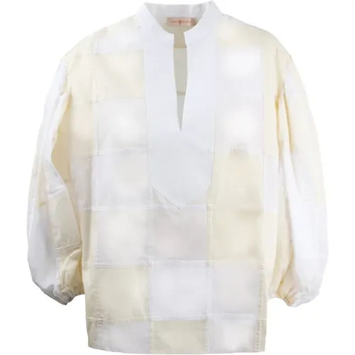 Cotton Shirt 84528 - 121 , female, Sizes: M, L - TORY BURCH - Modalova