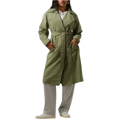 Grüner Mantel für Stilvolle Outfits , Damen, Größe: L - Giacomo - Modalova