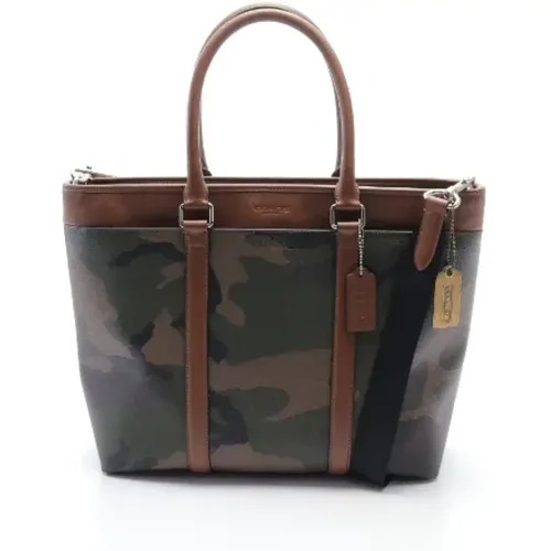 Pre-owned Tote Bags, male, , Size: ONE SIZE Pre-owned Canvas shoulder-bags - Coach Pre-owned - Modalova