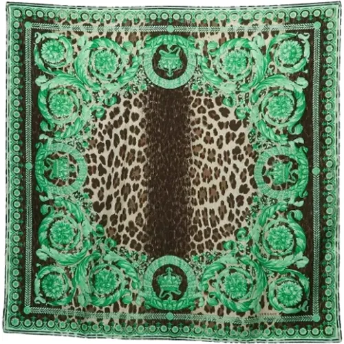 Pre-owned Scarves, female, , Size: ONE SIZE Pre-owned Silk scarves - Versace Pre-owned - Modalova