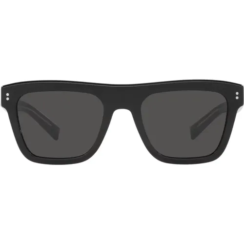Square Sunglasses Dg4420 501/87 , female, Sizes: 52 MM - Dolce & Gabbana - Modalova