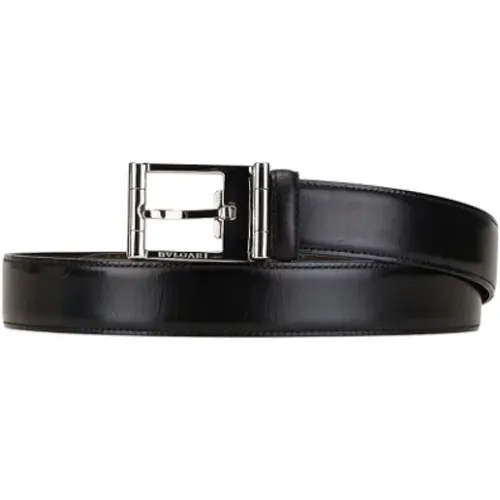 Pre-owned Belts, female, , Size: ONE SIZE Pre-owned Leather belts - Bvlgari Vintage - Modalova