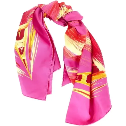 Pre-owned Scarves, female, , Size: ONE SIZE Pre-owned Silk scarves - Hermès Vintage - Modalova