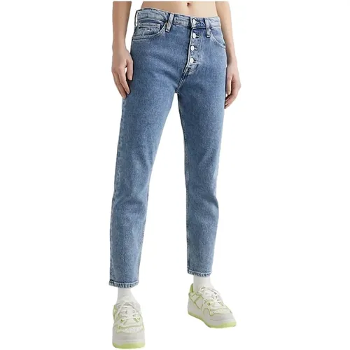 Izzie Hr Slim Ankle Bf Jeans , Damen, Größe: W29 L28 - Tommy Jeans - Modalova