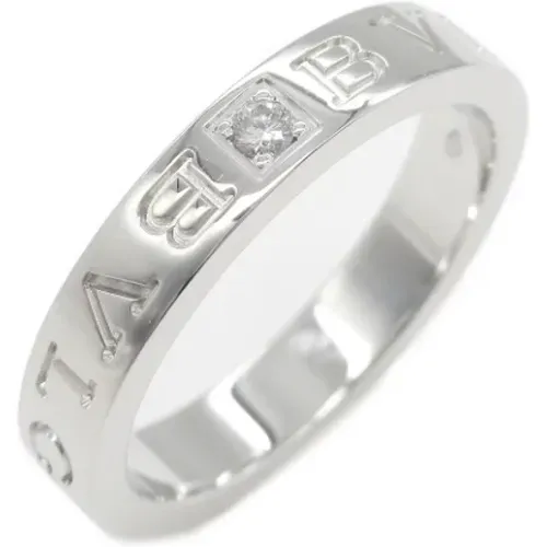 Pre-owned Jewellery, female, , Size: ONE SIZE Pre-owned White Gold rings - Bvlgari Vintage - Modalova