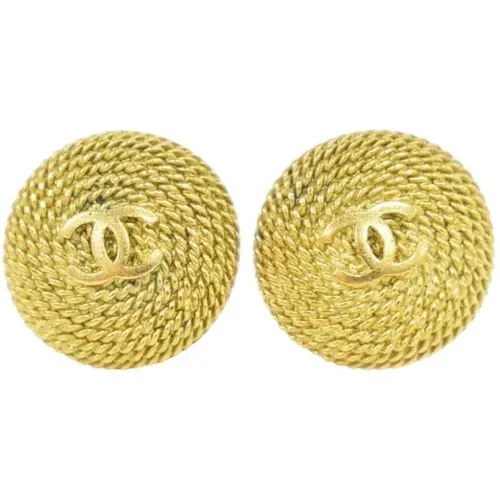 Pre-owned Jewellery, female, , Size: ONE SIZE Pre-owned Metal earrings - Chanel Vintage - Modalova