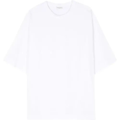 Cotton Round Neck T-shirt , male, Sizes: L, M - Dries Van Noten - Modalova
