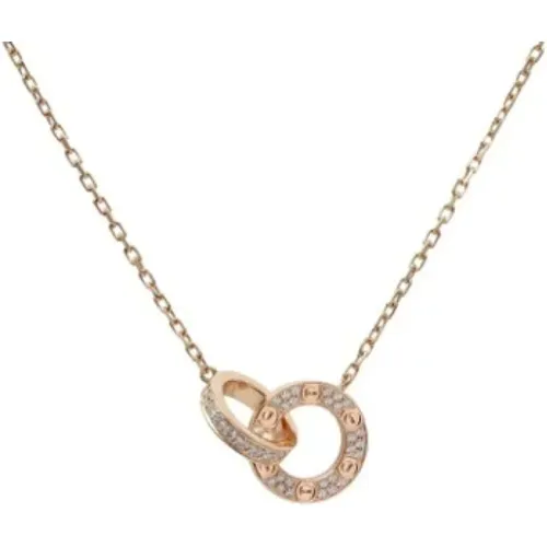 Pre-owned Jewellery, female, , Size: ONE SIZE Pre-owned Rose Gold necklaces - Cartier Vintage - Modalova