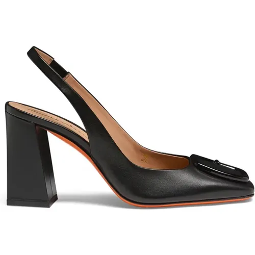 Pumps, female, , Size: 6 US Elegant Slingback Pumps - Santoni - Modalova