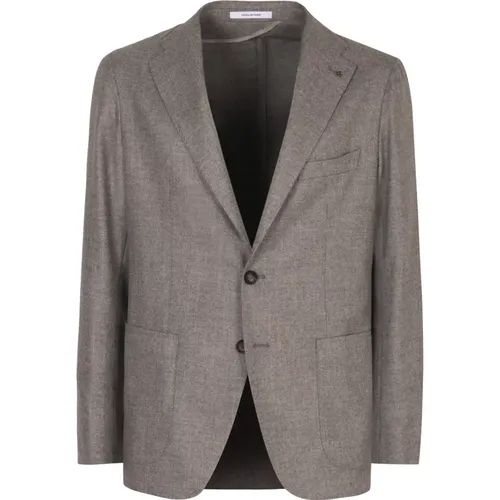 Blazers, male, , Size: XL Single-breasted two-button jacket - Tagliatore - Modalova