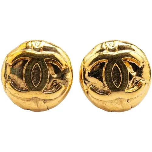 Pre-owned Jewellery, female, , Size: ONE SIZE Pre-owned Metal earrings - Chanel Vintage - Modalova