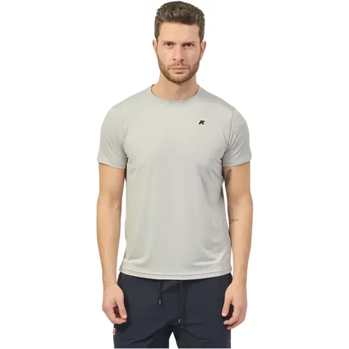 Quick-Dry Grey T-shirt with UV Protection , male, Sizes: M, L, XL, 2XL - K-way - Modalova