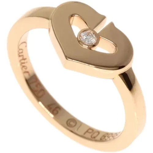 Pre-owned Rose Gold rings , female, Sizes: ONE SIZE - Cartier Vintage - Modalova