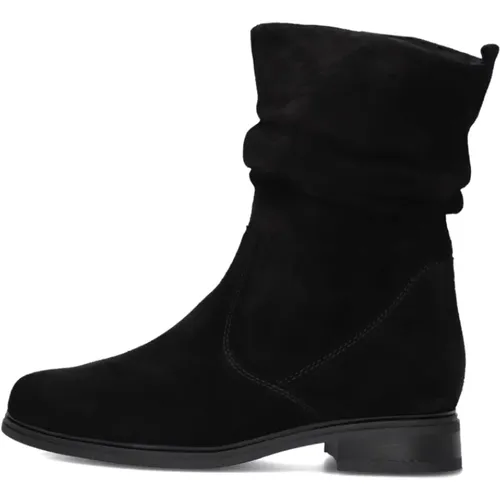 Schwarze Wildleder Stiefeletten 793 , Damen, Größe: 40 EU - Gabor - Modalova