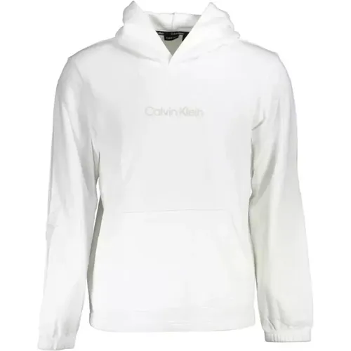 Cotton Hooded Sweatshirt with Central Pocket , male, Sizes: XL - Calvin Klein - Modalova